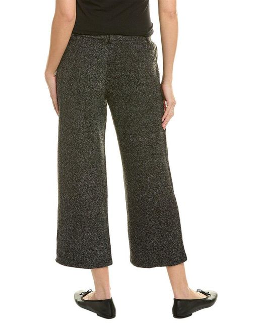 Sol Angeles Green Brushed Boucle Crop Tie Pant