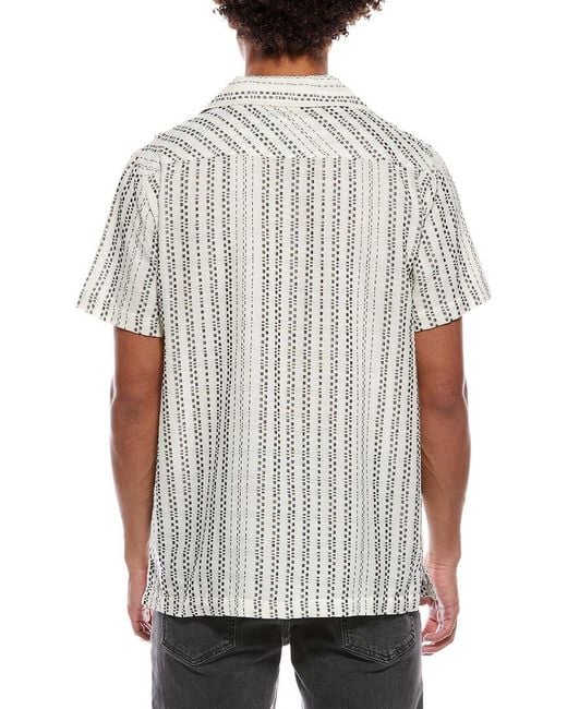 Karl Lagerfeld White Camp Shirt for men