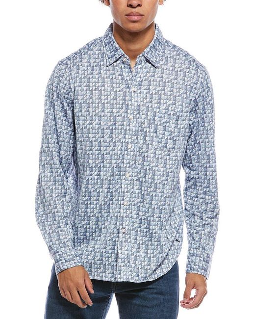 Tommy Bahama Men's San Lucio Mira Mosaic Sport Shirt - Eclipse