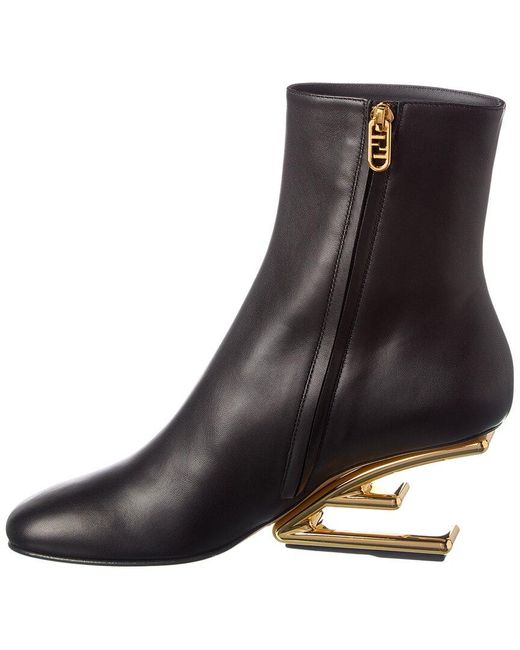 Fendi Black First Leather Bootie