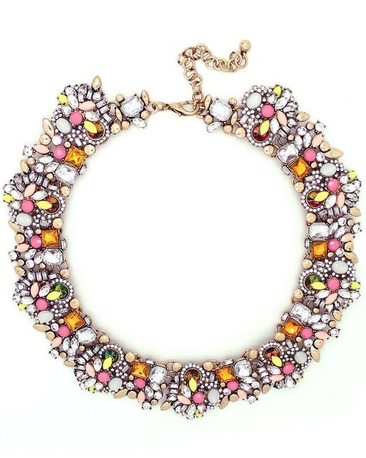 Eye Candy LA Metallic The Luxe Collection Crystal Ivy Statement Necklace