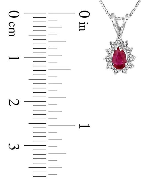 LEVARON Pink 14K 0.35 Ct. Tw. Diamond & Ruby Pendant