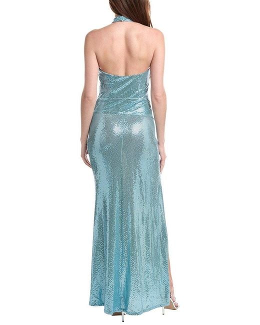 Issue New York Blue Sequin Maxi Dress