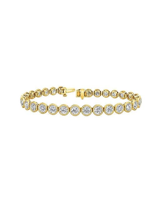 Lab Grown Diamonds Metallic 14K 10.07 Ct. Tw. Lab-Grown Diamond Tennis Bracelet