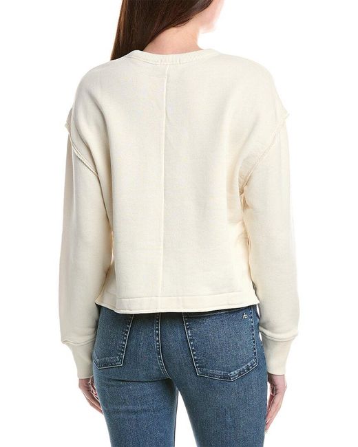 Rag & Bone White Jo Sweatshirt