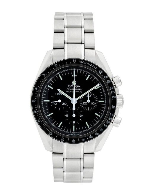Omega Metallic Speedmaster Moonwatch Watch, Circa 2000S (Authentic Pre-Owned) for men