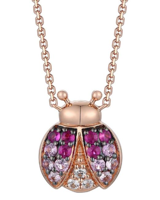 Le Vian Pink Le Vian Beautiful Creations 14K 0.39 Ct. Tw. Sapphire Adjustable Necklace