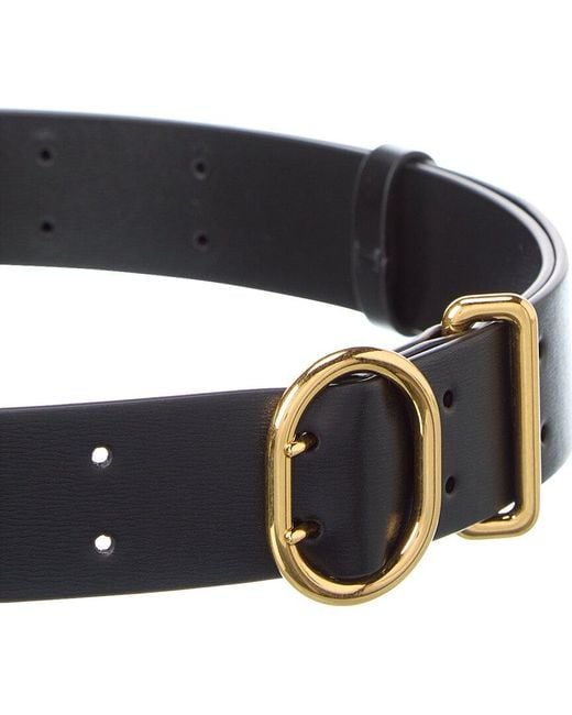 Jil Sander Black Leather Belt