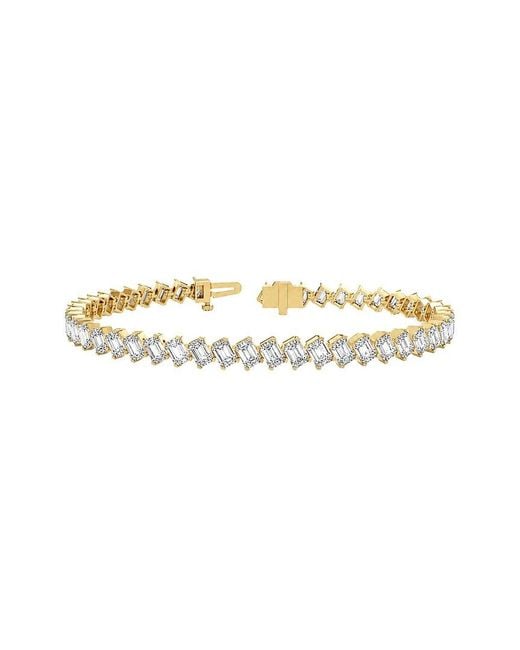 Lab Grown Diamonds White 14K 9.60 Ct. Tw. Lab-Grown Diamond Tennis Bracelet