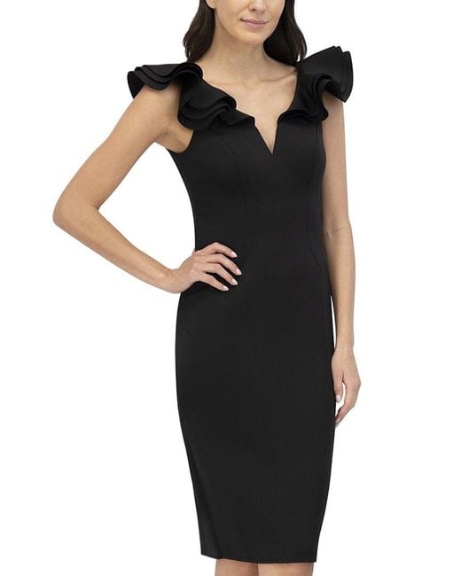 Eliza J Black Sleeveless Solid Mini Dress