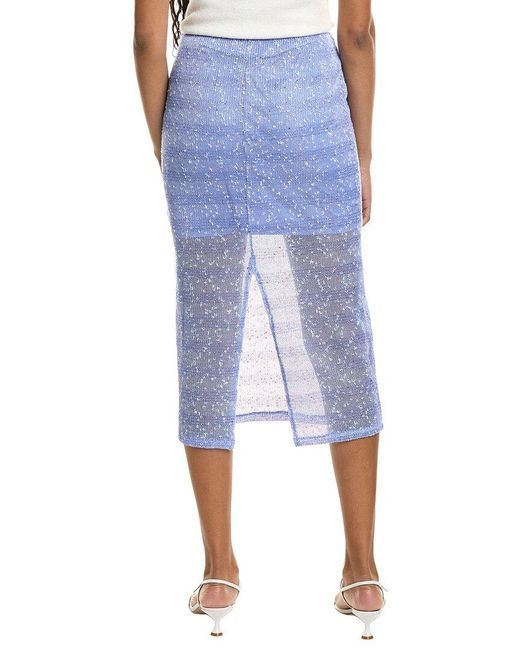 Ichi Blue Ihpiloua Skirt