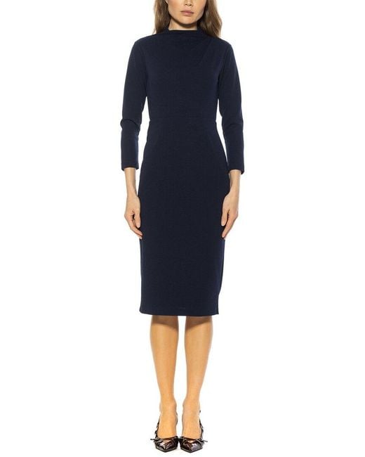 Alexia Admor Blue Mika Sheath Dress