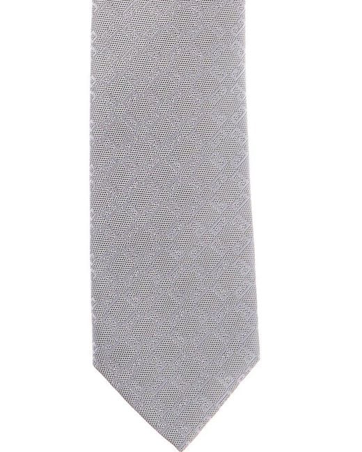 Givenchy Gray Monogram 1972 Silk Tie for men