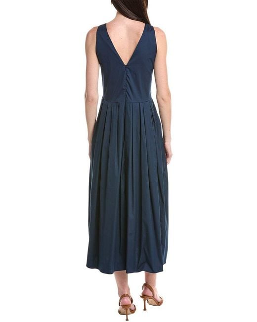 Max Mara Blue Moira Midi Dress