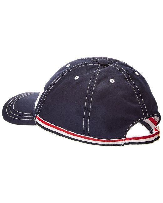 Thom Browne Blue 6-Panel Baseball Cap for men