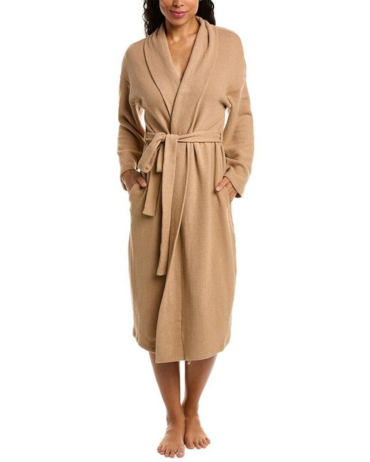 Hanro Easy Wear Robe in Natural | Lyst