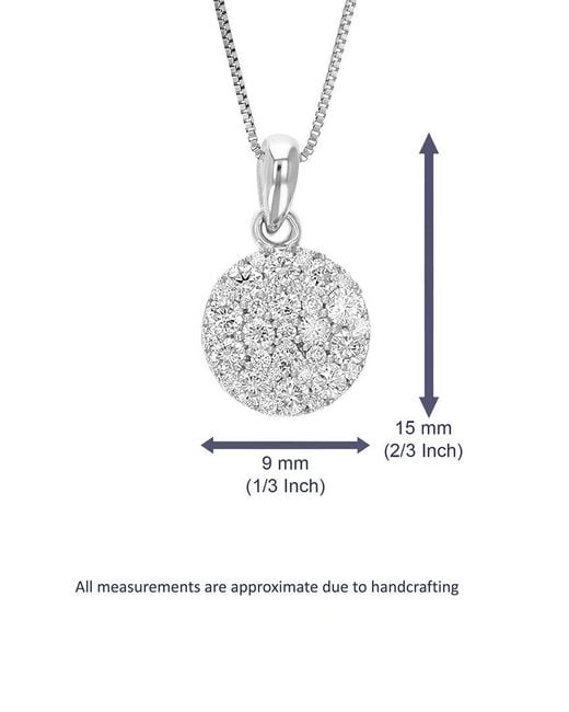Amairah White 14K 0.50 Ct. Tw. Lab-Grown Diamond Pendant Necklace