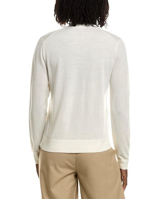 Alexis White Hayes Wool Cardigan