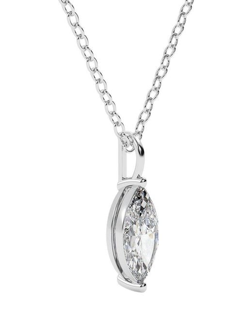 Lab Grown Diamonds Metallic 14k 0.75 Ct. Tw. Lab-grown Diamond Necklace