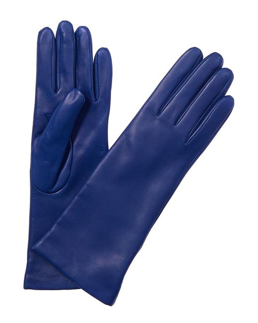 Portolano Portalano Women's Nappa Leather Blue Sail Gloves Lyst
