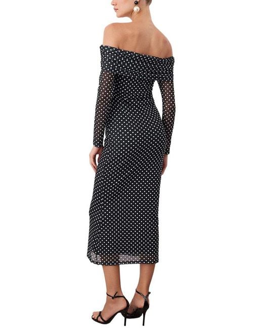 Ariele Tesoro Black Midi Dress