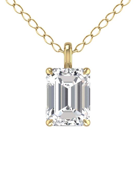Lab Grown Diamonds White 14k 1.00 Ct. Tw. Lab Grown Diamond Necklace