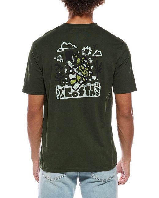 COSTA APPAREL Green Bass And Release T-Shirt for men