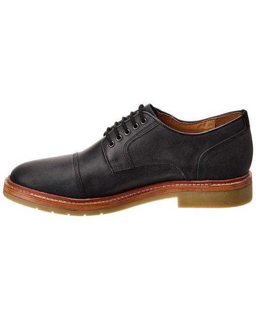 Warfield & Grand Black Gwin Leather Oxford for men