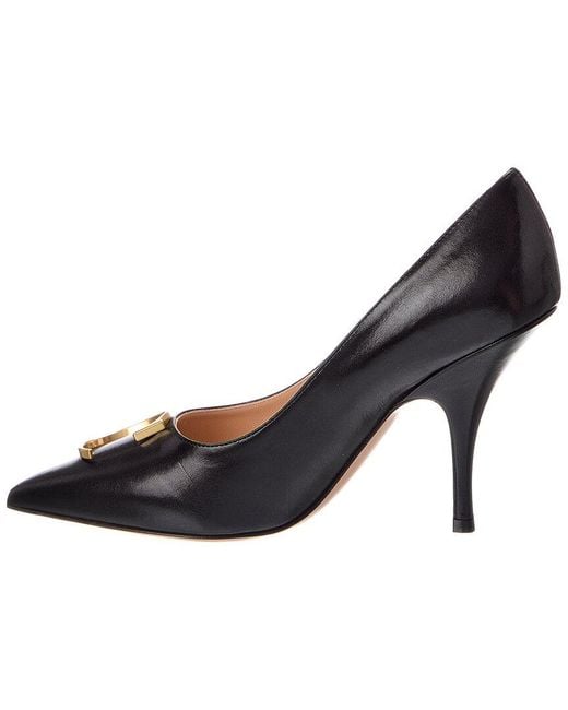 Dior Black Initials Leather Pump