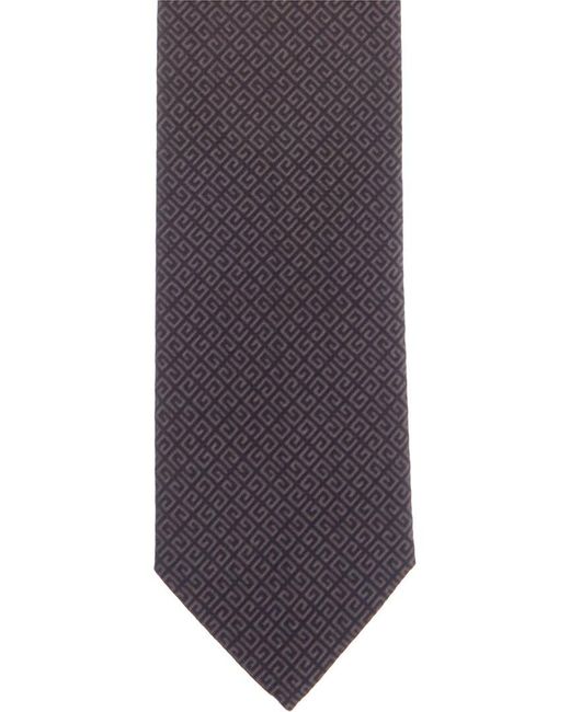 Givenchy Purple All Over 4G Silk Tie for men