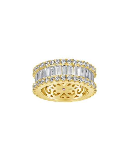 Suzy Levian CZ Jewelry White Suzy Levian Silver Cz Eternity Ring