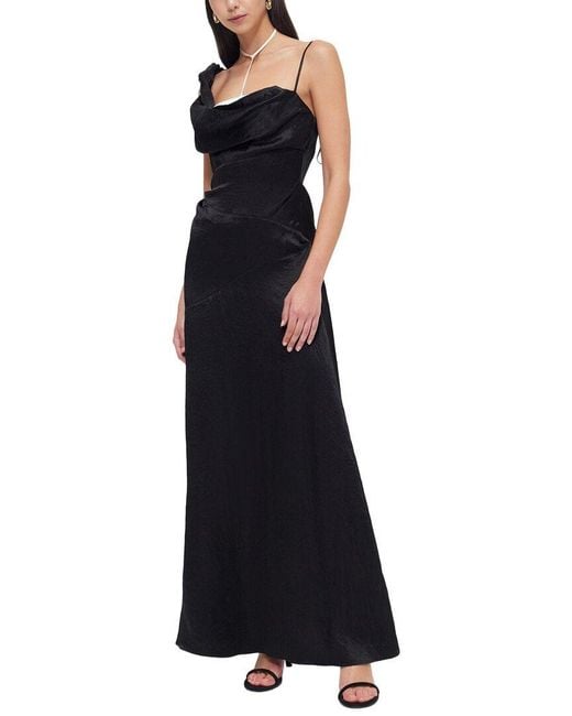 Rachel Gilbert Blue Ludie Shift Maxi Dress