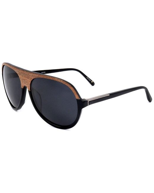 Linda Farrow Black Pl126 59mm Sunglasses