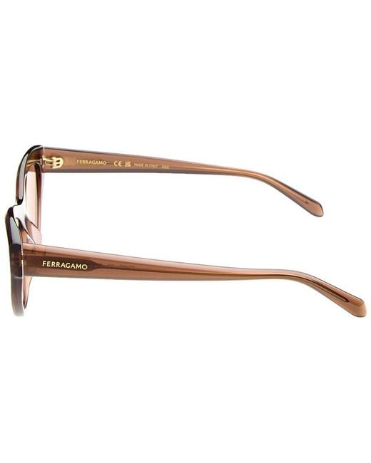 Ferragamo Natural 55Mm Sunglasses