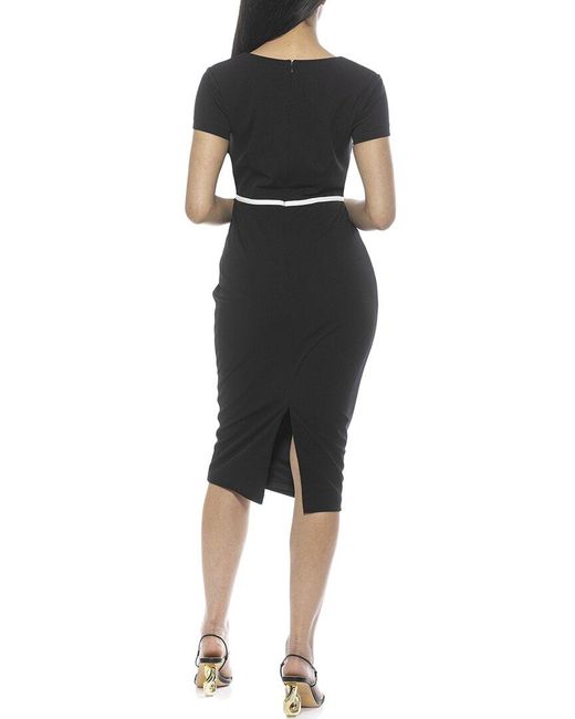 Alexia Admor Black Alma Sheath Dress