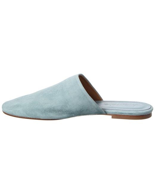 Aeyde Blue Rega Suede Mule