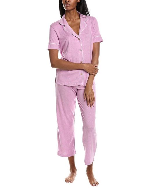 N Natori Pink Oasis Pajama Pant Set