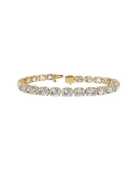 Lab Grown Diamonds White 14K 19.68 Ct. Tw. Lab-Grown Diamond Tennis Bracelet