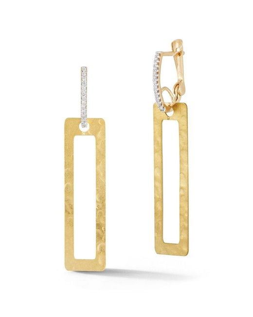 Reiss Metallic 14K 0.16 Ct. Tw. Diamond Earrings