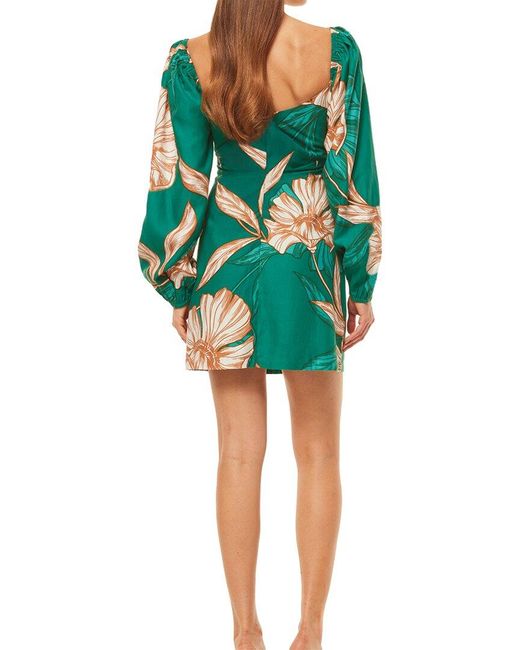 MISA Los Angles Green Nina Dress