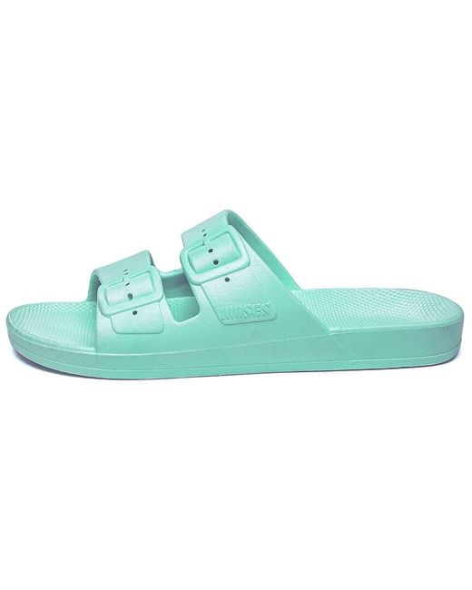 FREEDOM MOSES Green Two Band Sandal