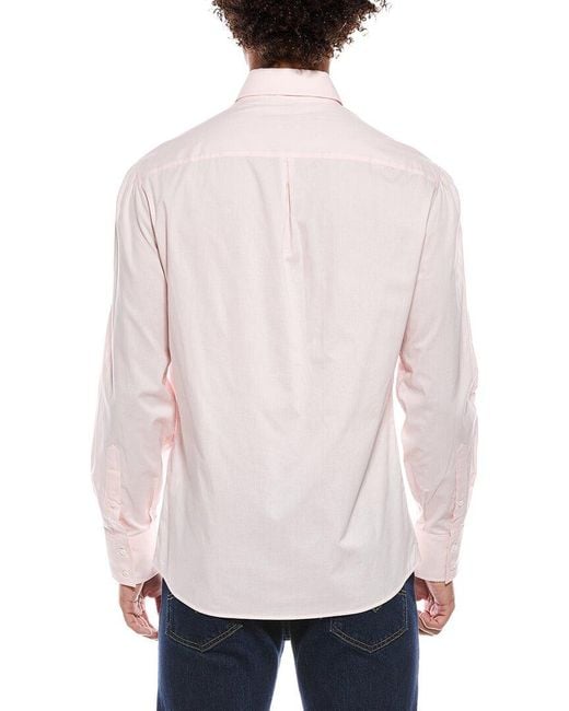Brunello Cucinelli White Solid Shirt for men