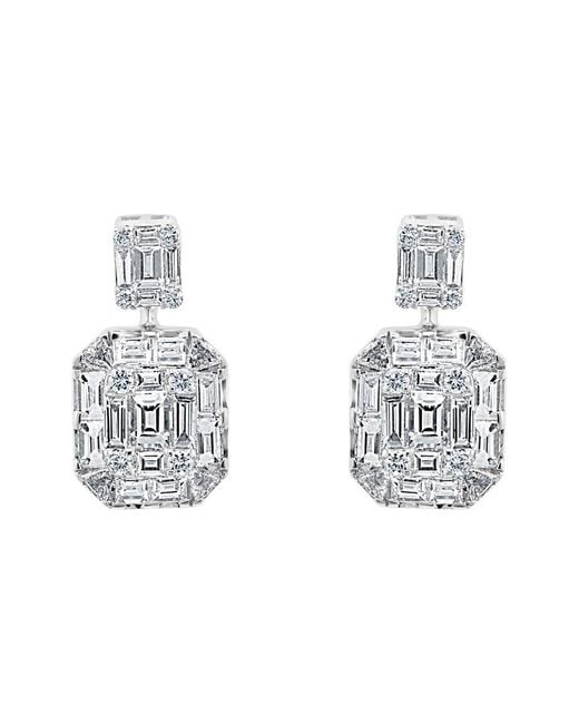 Effy Fine Jewelry White 18K 1.81 Ct. Tw. Diamond Drop Earrings