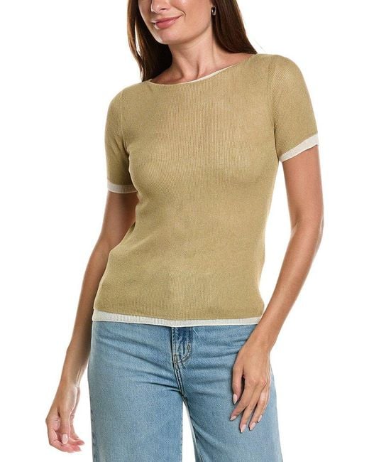 DKNY Black Contrast Layered Top
