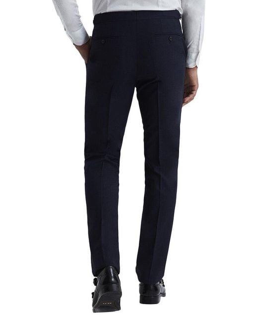 Reiss Blue Hope Travel Plain Weave Pant for men