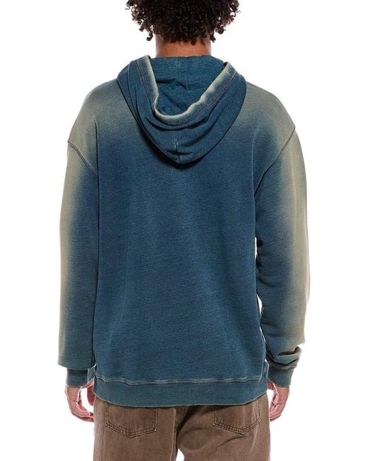 DIESEL Blue Hoodie for men