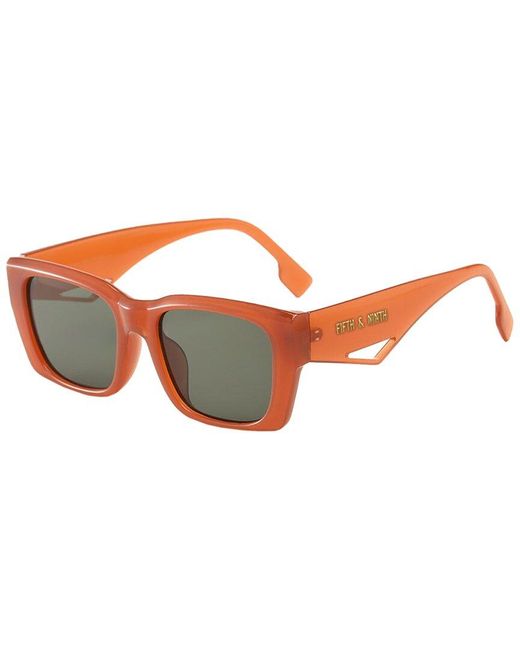 Fifth & Ninth Orange Halle 54mm Sunglasses