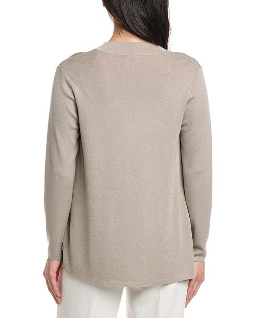 Anne Klein Gray Malibu Cardigan
