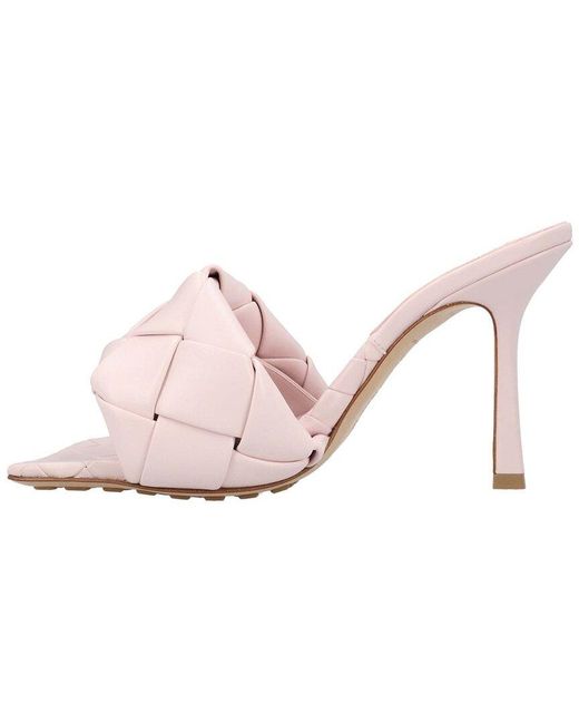 Bottega Veneta Pink Lambskin Leather Lido Mule (Authentic Pre-Loved)