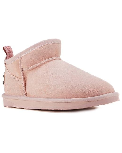 Australia Luxe Pink Cosy Ultra Short Suede Boot